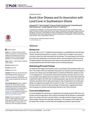 Buruli Ulcer Disease and Its Association with Land Cover in Southwestern Ghana
