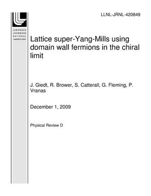 Lattice super-Yang-Mills using domain wall fermions in the chiral limit