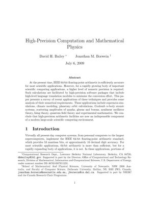 High-Precision Computation and Mathematical Physics