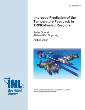 Improved Prediction of the Temperature Feedback in TRISO-Fueled Reactors