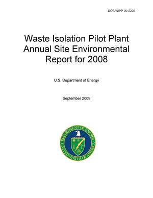 Waste Isolation Pilot Plant Annual Site Enviromental Report for 2008