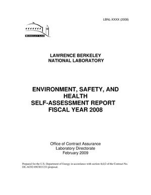 Environment, Safety, and Health Self-Assessment Report, Fiscal Year 2008