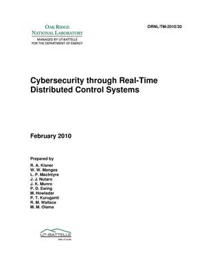 Cybersecurity through Real-Time Distributed Control Systems