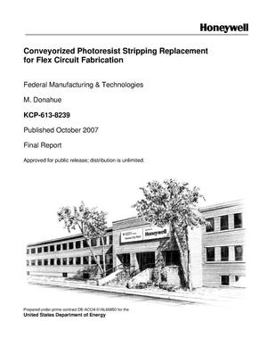Conveyorized Photoresist Stripping Replacement for Flex Circuit Fabrication