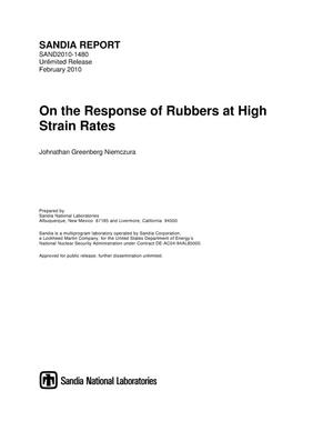 On the response of rubbers at high strain rates.