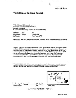 Tank Space Options Report