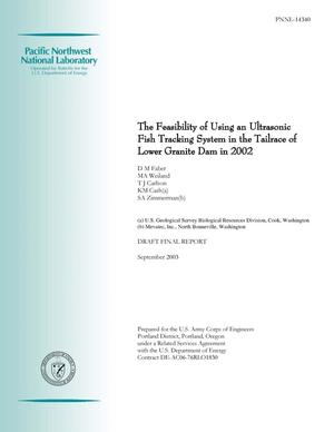 The Feasibility of Using an Ultrasonic Fish Tracking System in the Tailrace of Lower Granite Dam in 2002