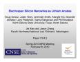 Article: Electrospun Silicon Nanowires as Lithium Anodes