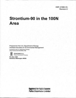 STRONTIUM-90 IN THE 100N AREA