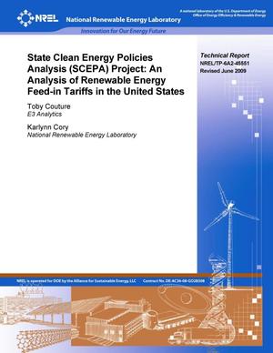 State Clean Energy Policies Analysis (SCEPA) Project: An Analysis of Renewable Energy Feed-in Tariffs in the United States (Revised)