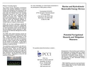 Marine and Hydrokinetic Renewable Energy Devices, Potential Navigational Hazards and Mitigation Measures