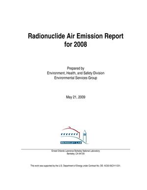 Radionuclide Air Emission Report for 2008