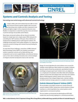 Systems and Controls Analysis and Testing; Harvesting More Wind Energy with Advanced Controls Technology (Fact Sheet)