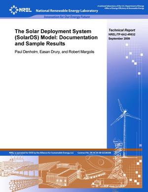 Solar Deployment System (SolarDS) Model: Documentation and Sample Results