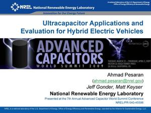 Ultracapacitor Applications and Evaluation for Hybrid Electric Vehicles