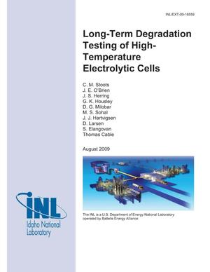 Long-Term Degradation Testing of High-Temperature Electrolytic Cells