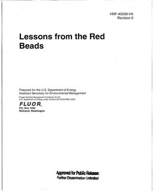 LESSONS FROM THE RED BEADS