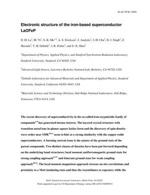 Electronic structure of the iron-based superconductor LaOFeP