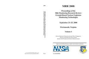 Proceedings of the 30th Monitoring Research Review: Ground-Based Nuclear Explosion Monitoring