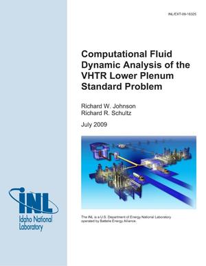 Computational Fluid Dynamic Analysis of the VHTR Lower Plenum Standard Problem