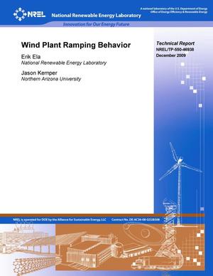 Wind Plant Ramping Behavior