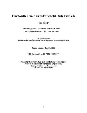 Functionally Graded Cathodes for Solid Oxide Fuel Cells