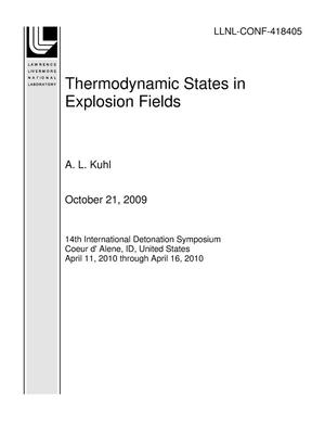 Thermodynamic States in Explosion Fields