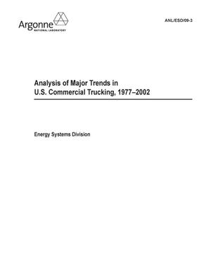 Analysis of major trends in U.S. commercial trucking, 1977-2002.