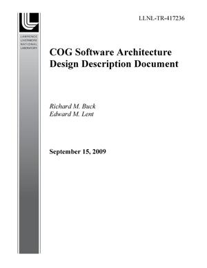 COG Software Architecture Design Description Document