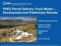 Primary view of PHEV Parcel Delivery Truck Model - Development and Preliminary Results