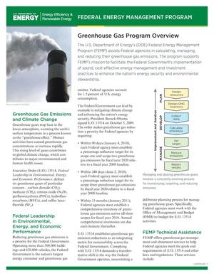 Greenhouse Gas Program Overview (Revised) (Fact Sheet)