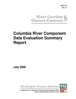 Columbia River Component Data Evaluation Summary Report