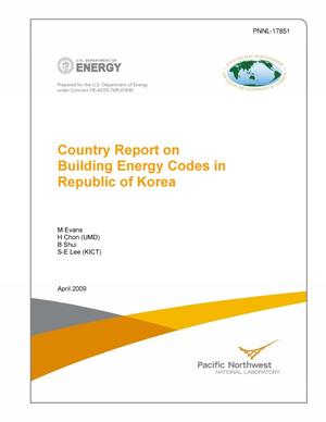 Country Report on Building Energy Codes in Korea