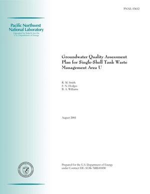 Groundwater Quality Assessment Plan for Single-Shell Tank Waste Management Area U