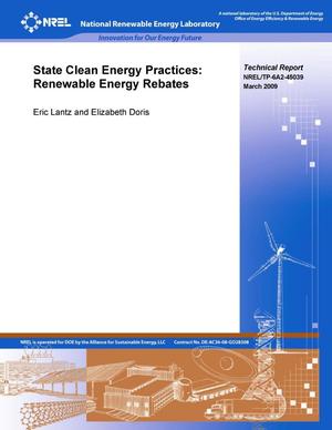 State Clean Energy Practices: Renewable Energy Rebates