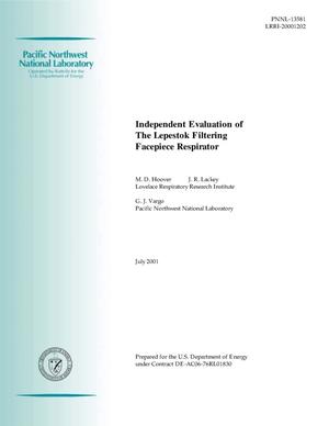 Independent Evaluation of The Lepestok Filtering Facepiece Respirator