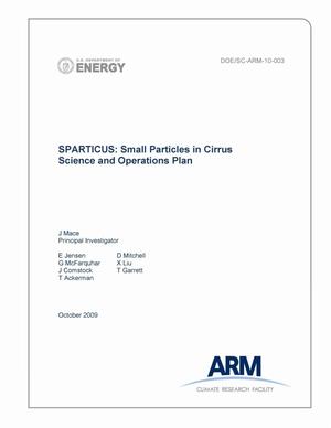 SPARTICUS: Small Particles in Cirrus Science and Operations Plan