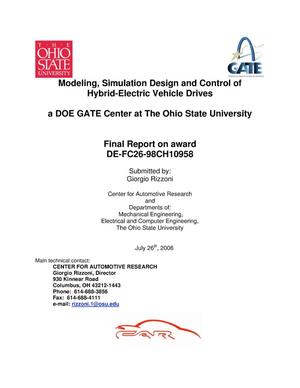 Modeling, Simulation Design and Control of Hybrid-Electric Vehicle Drives