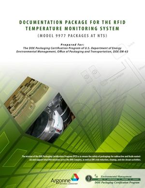 Documentation Package for the RFID Temperature Monitoring System (Of Model 9977 Packages at NTS).