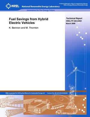 Fuel Savings from Hybrid Electric Vehicles