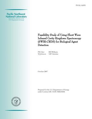 Feasibility Study of Using Short Wave Infrared Cavity Ringdown Spectroscopy (SWIR-CRDS) for Biological Agent Detection
