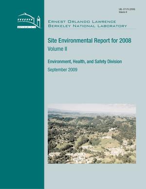 Site Environmental Report for 2008, Volume II