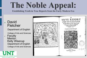 The Noble Appeal: Establishing Truth in True Reports from the Early Modern Era