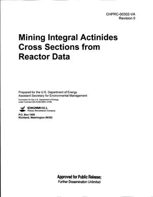 MINING INTEGRAL ACTINIDES CROSS SECTIONS FROM REACTOR DATA