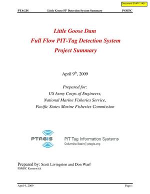 Little Goose Dam Full Flow PIT-Tag Detection System Project Summary.