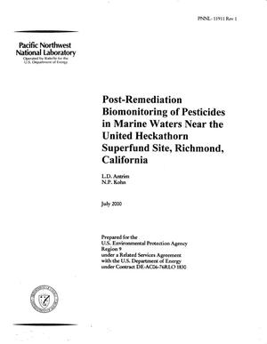 Post-Remediation Biomonitoring of Pesticides in Marine Waters Near the United Heckathorn Site, Richmond, California