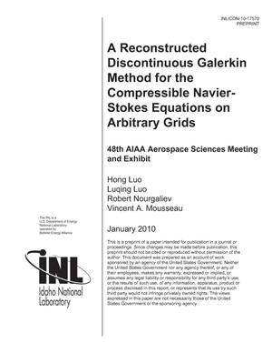 A Reconstructed Discontinuous Galerkin Method for the Compressible Navier-Stokes Equations on Arbitrary Grids