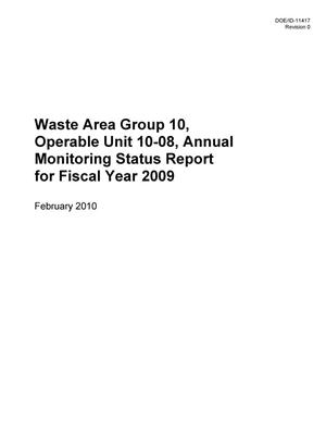 Waste Area Group 10, Operable Unit 10-08, Annual Monitoring Status Report for Fiscal Year 2009