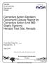 Report: Corrective Action Decision Document/Closure Report for Corrective Act…