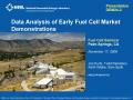 Presentation: Data Analysis of Early Fuel Cell Market Demonstrations